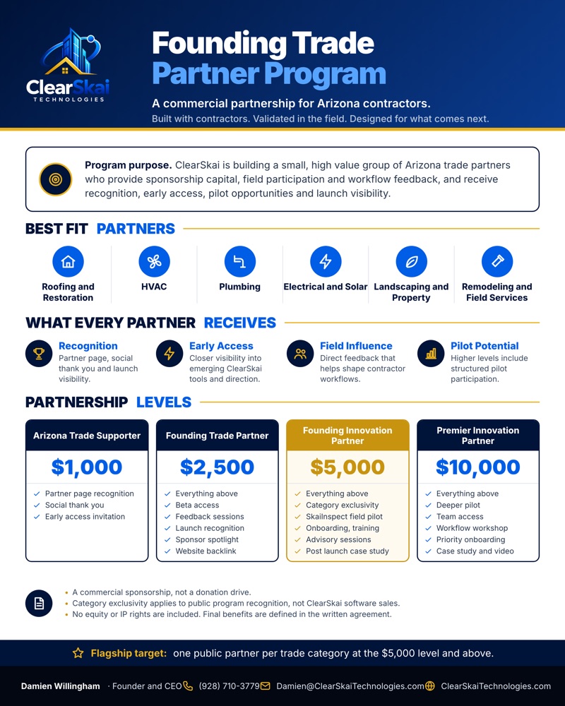 Founding partner program details flyer